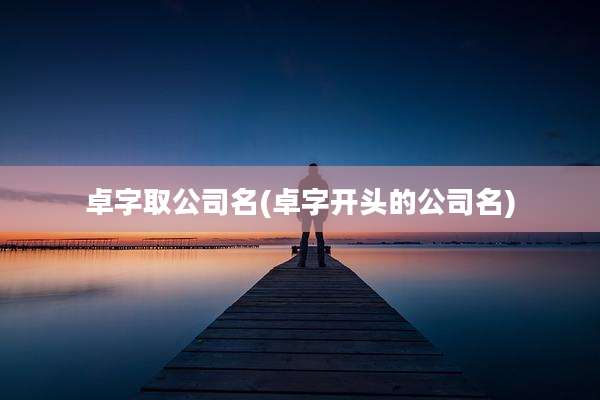 卓字取公司名(卓字开头的公司名)