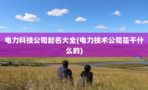 电力科技公司起名大全(电力技术公司是干什么的)