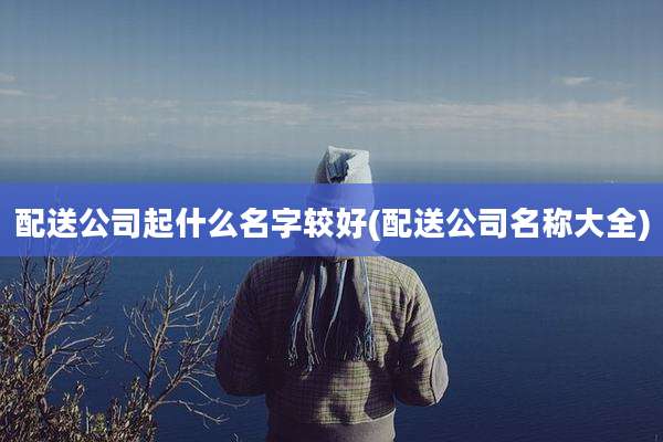 配送公司起什么名字较好(配送公司名称大全)