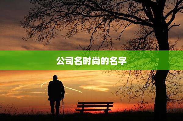 公司名时尚的名字