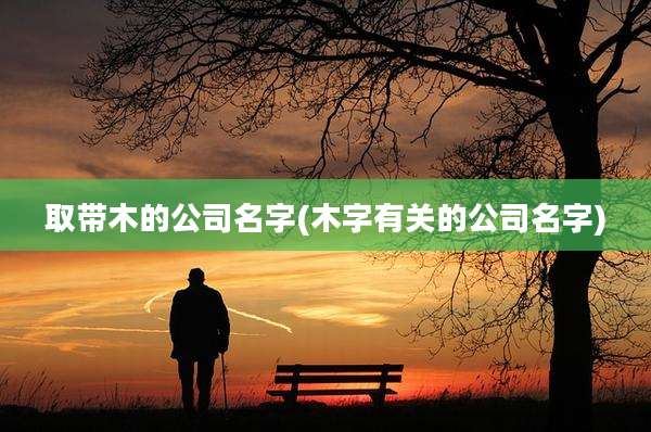 取带木的公司名字(木字有关的公司名字)