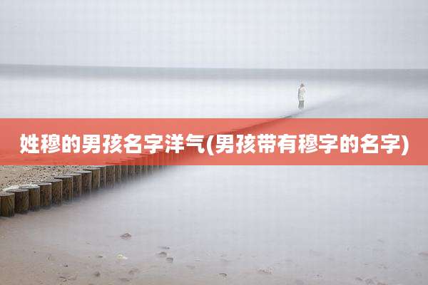 姓穆的男孩名字洋气(男孩带有穆字的名字)