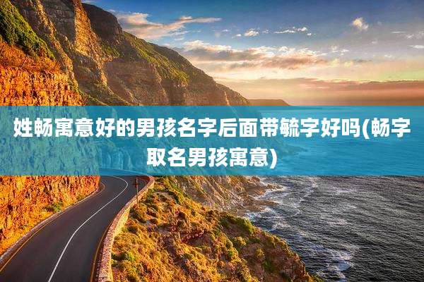 姓畅寓意好的男孩名字后面带毓字好吗(畅字取名男孩寓意)