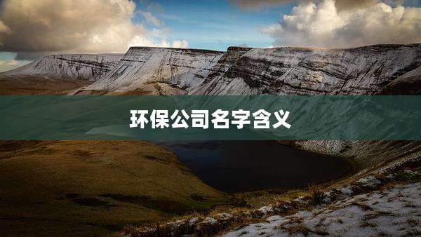 环保公司名字含义