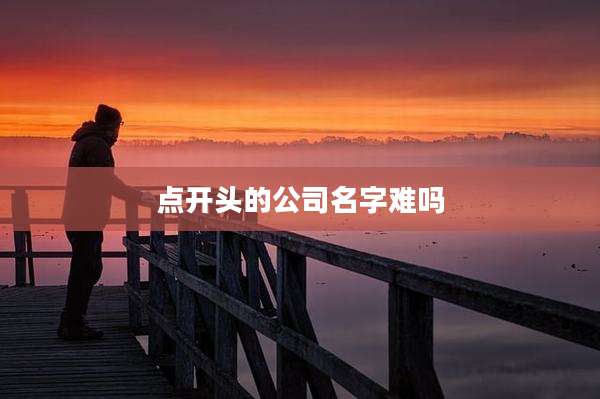 点开头的公司名字难吗