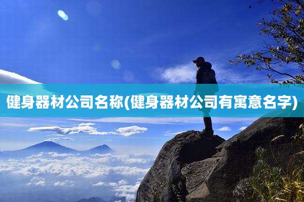 健身器材公司名称(健身器材公司有寓意名字)