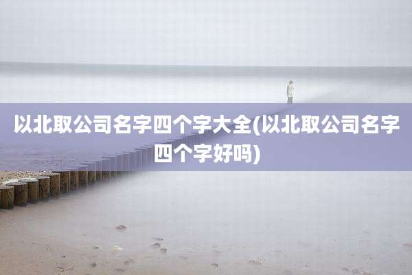 以北取公司名字四个字大全(以北取公司名字四个字好吗)