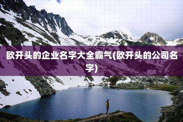 欧开头的企业名字大全霸气(欧开头的公司名字)