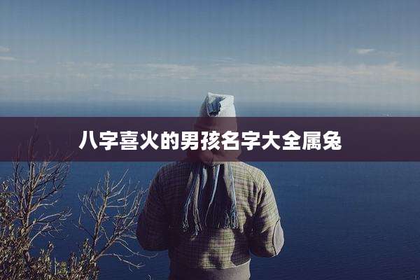八字喜火的男孩名字大全属兔