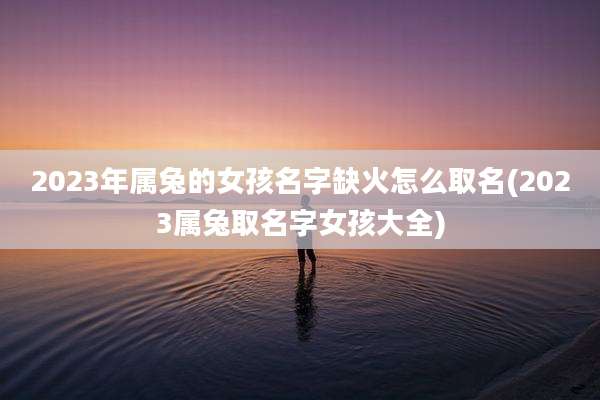 2023年属兔的女孩名字缺火怎么取名(2023属兔取名字女孩大全)