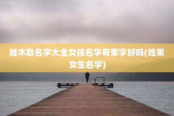 姓木取名字大全女孩名字有茉字好吗(姓茉女生名字)