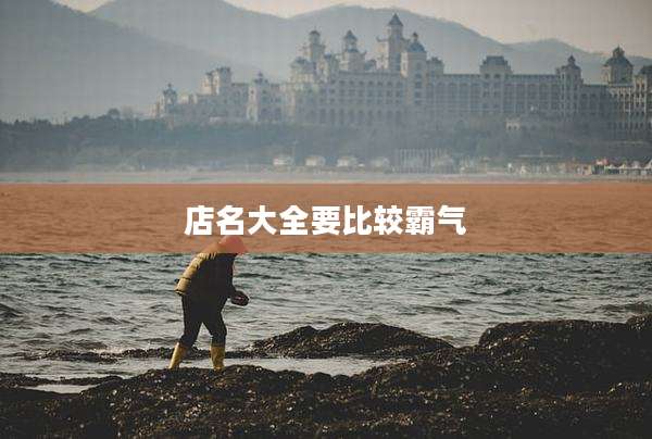 店名大全要比较霸气