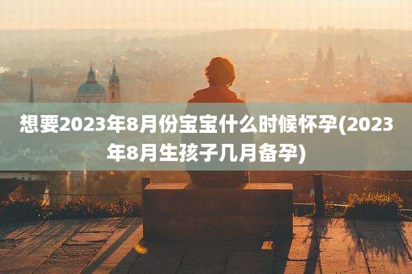 想要2023年8月份宝宝什么时候怀孕(2023年8月生孩子几月备孕)