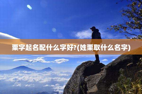 粟字起名配什么字好?(姓栗取什么名字)