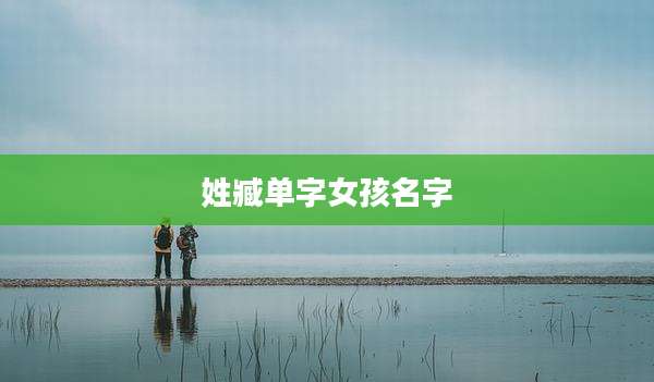 姓臧单字女孩名字