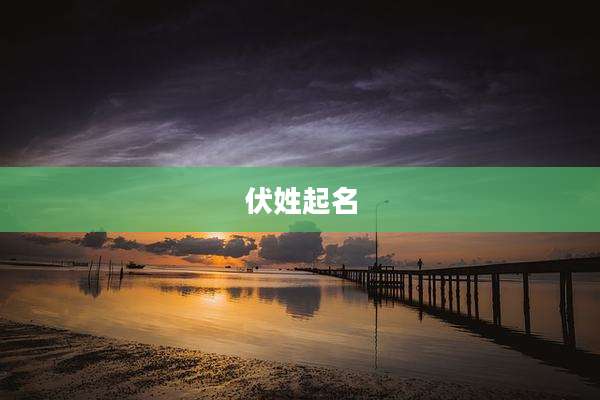 伏姓起名