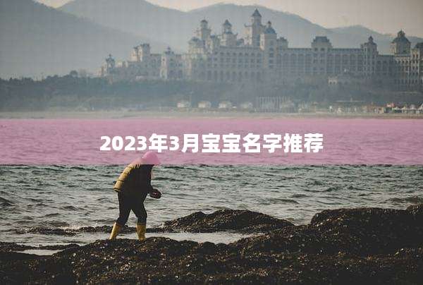 2023年3月宝宝名字推荐