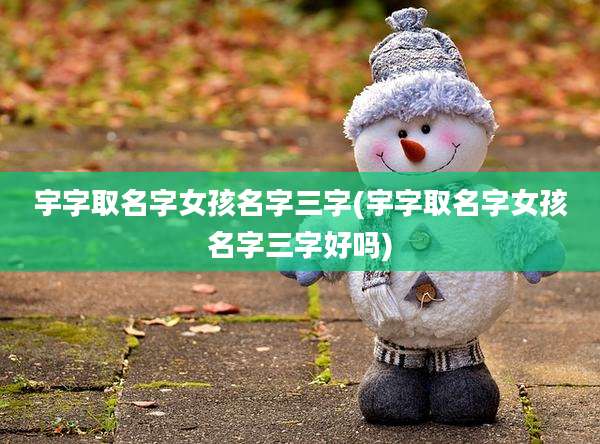 宇字取名字女孩名字三字(宇字取名字女孩名字三字好吗)