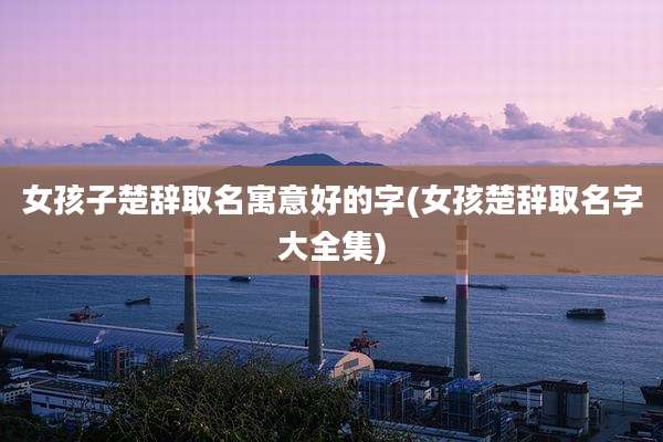 女孩子楚辞取名寓意好的字(女孩楚辞取名字大全集)