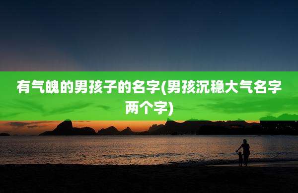 有气魄的男孩子的名字(男孩沉稳大气名字两个字)
