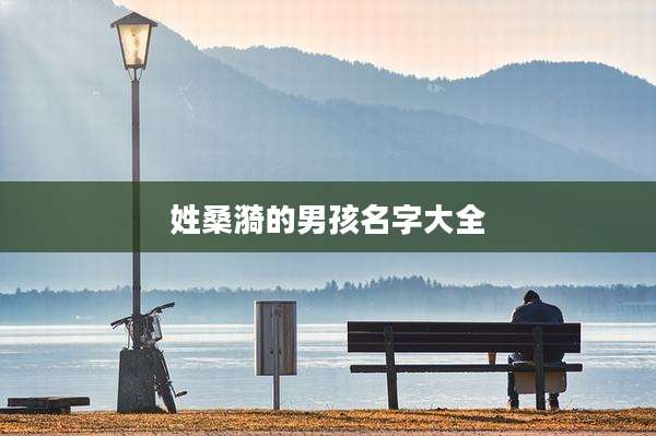 姓桑漪的男孩名字大全