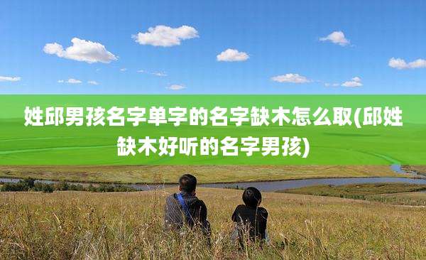 姓邱男孩名字单字的名字缺木怎么取(邱姓缺木好听的名字男孩)