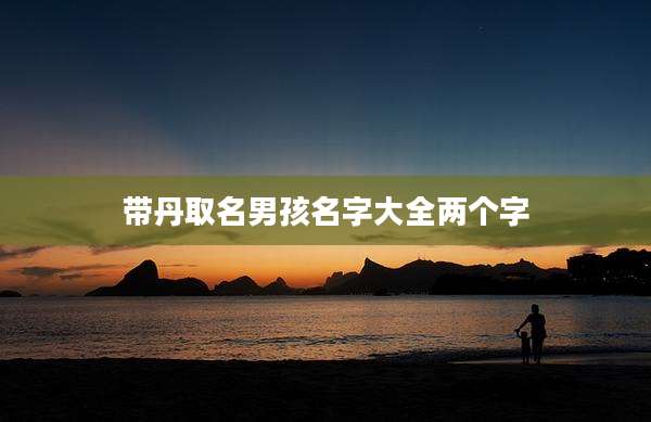 带丹取名男孩名字大全两个字