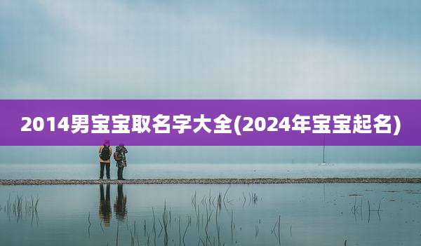 2014男宝宝取名字大全(2024年宝宝起名)