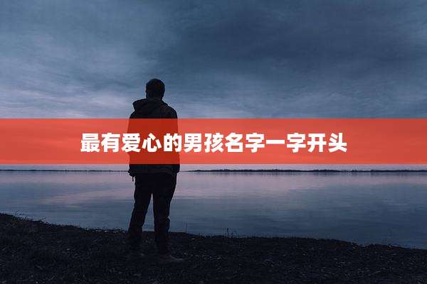 最有爱心的男孩名字一字开头