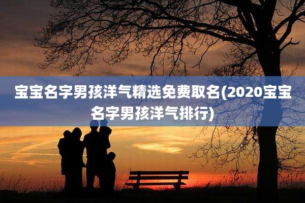 宝宝名字男孩洋气精选免费取名(2020宝宝名字男孩洋气排行)