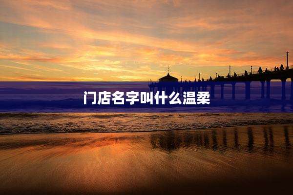 门店名字叫什么温柔