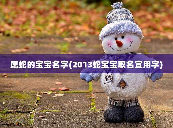 属蛇的宝宝名字(2013蛇宝宝取名宜用字)