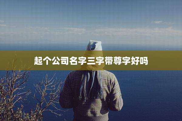 起个公司名字三字带尊字好吗