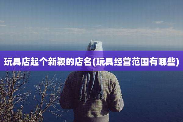 玩具店起个新颖的店名(玩具经营范围有哪些)