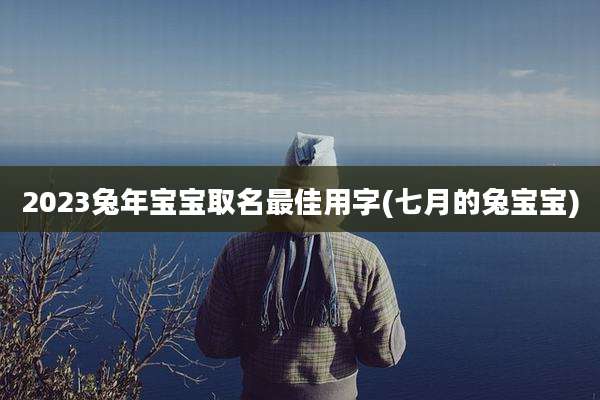 2023兔年宝宝取名最佳用字(七月的兔宝宝)