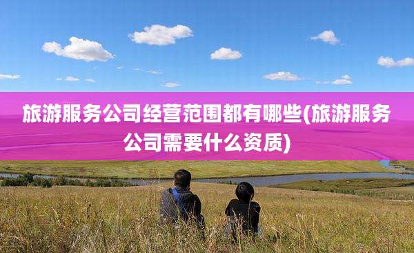 旅游服务公司经营范围都有哪些(旅游服务公司需要什么资质)