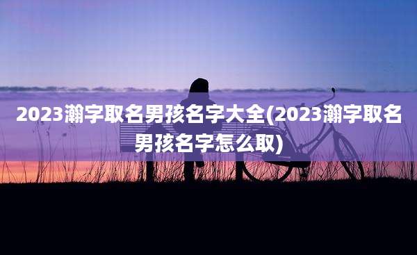 2023瀚字取名男孩名字大全(2023瀚字取名男孩名字怎么取)