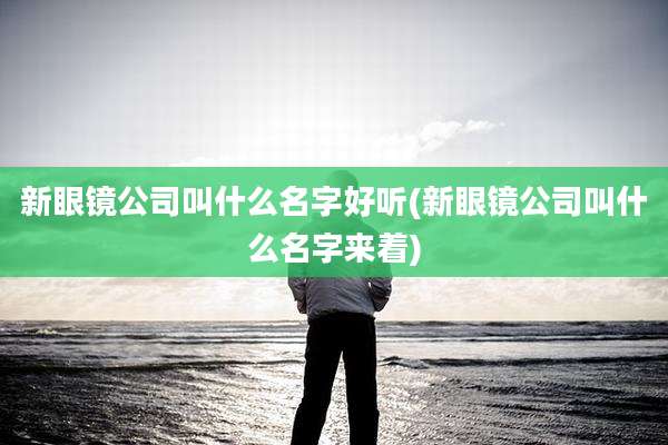 新眼镜公司叫什么名字好听(新眼镜公司叫什么名字来着)