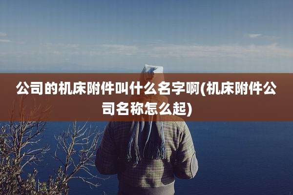 公司的机床附件叫什么名字啊(机床附件公司名称怎么起)