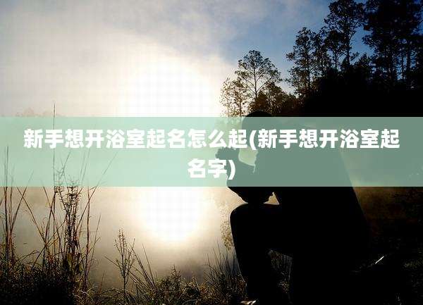 新手想开浴室起名怎么起(新手想开浴室起名字)