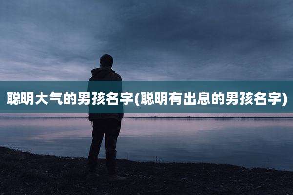 聪明大气的男孩名字(聪明有出息的男孩名字)