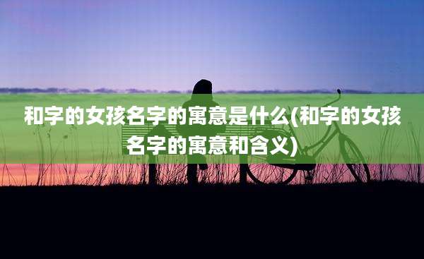 和字的女孩名字的寓意是什么(和字的女孩名字的寓意和含义)