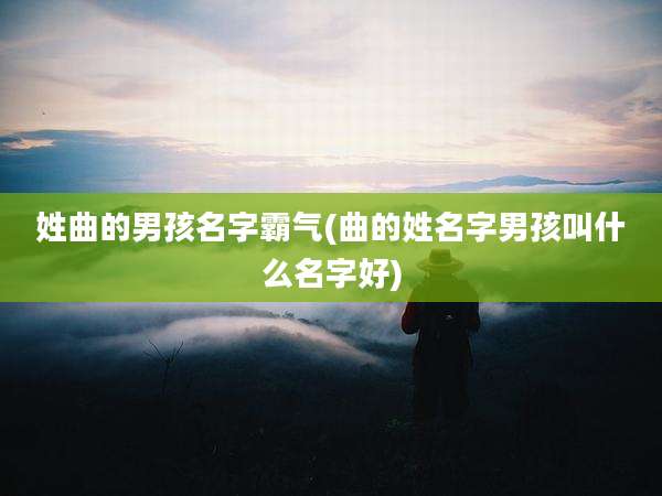 姓曲的男孩名字霸气(曲的姓名字男孩叫什么名字好)