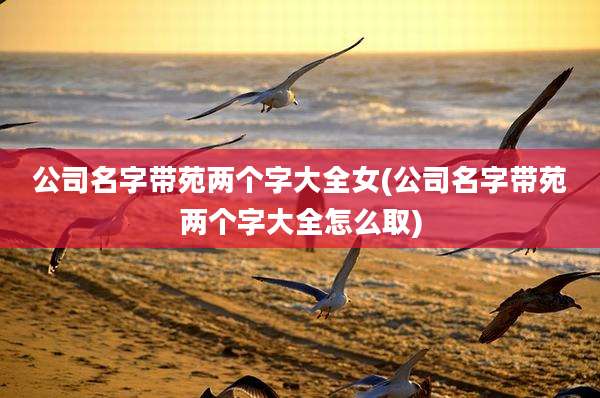 公司名字带苑两个字大全女(公司名字带苑两个字大全怎么取)