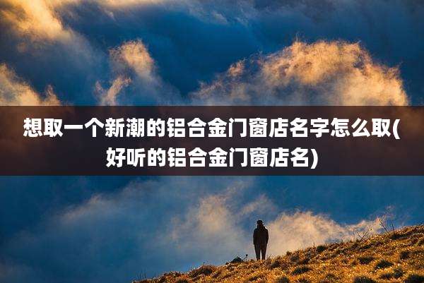 想取一个新潮的铝合金门窗店名字怎么取(好听的铝合金门窗店名)