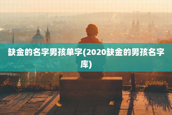 缺金的名字男孩单字(2020缺金的男孩名字库)