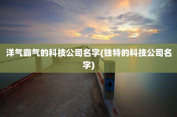 洋气霸气的科技公司名字(独特的科技公司名字)