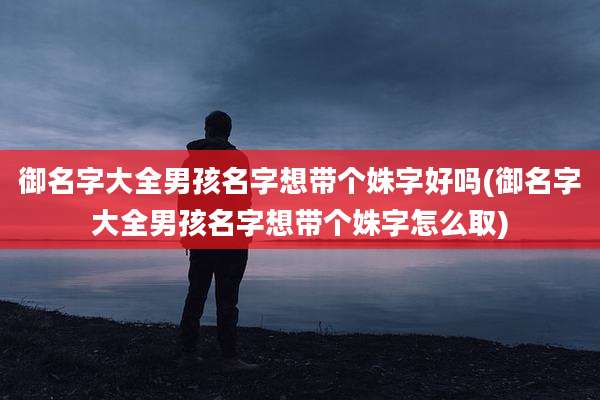 御名字大全男孩名字想带个姝字好吗(御名字大全男孩名字想带个姝字怎么取)