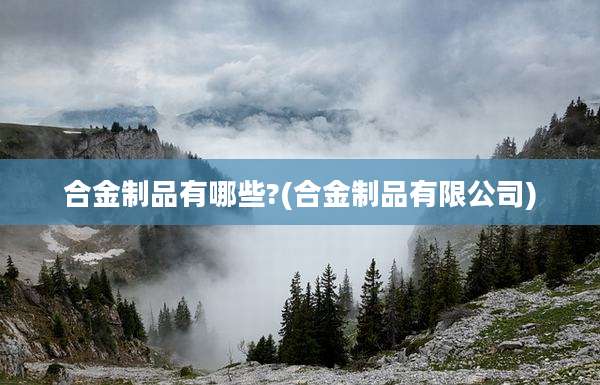 合金制品有哪些?(合金制品有限公司)