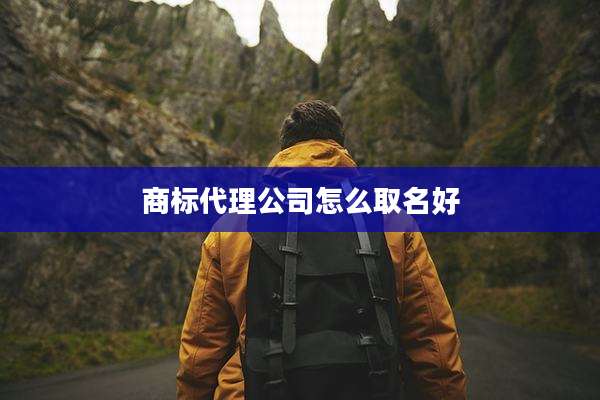 商标代理公司怎么取名好